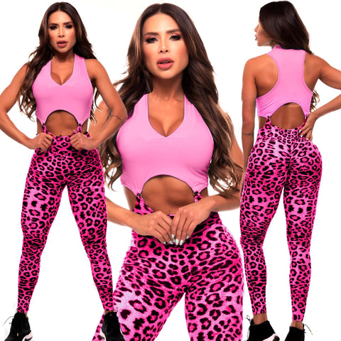 Leopard Ring Jumpsuit