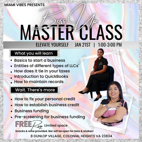 Boss Up Master Class